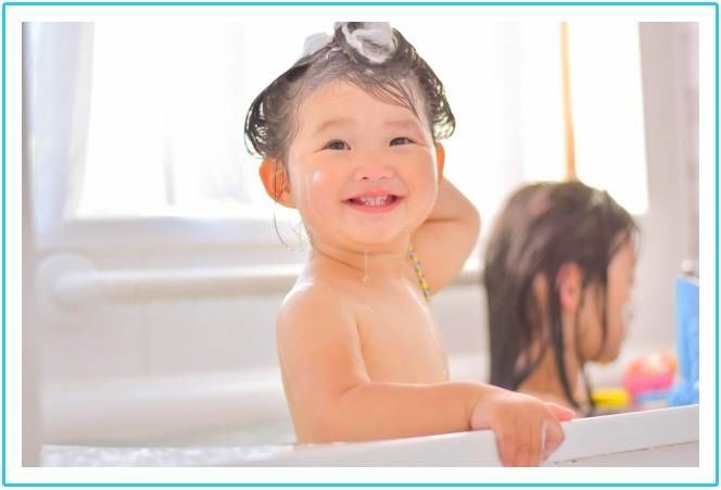 お風呂でも頭の上からシャワーで流しても泣かなくなるとママも楽になり、子どももお風呂が楽しくなります|京田辺市にある水泳・体操ができる施設 KSCタナベスポーツアカデミー